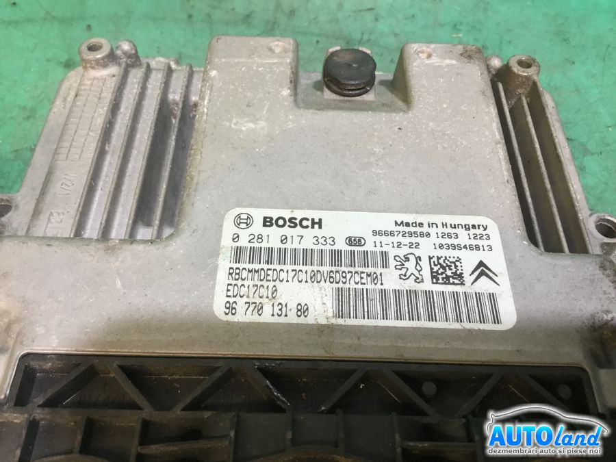 Calculator Ecu Motor 0281017333 1.6 HDI Peugeot 308 4A ,4C 2007