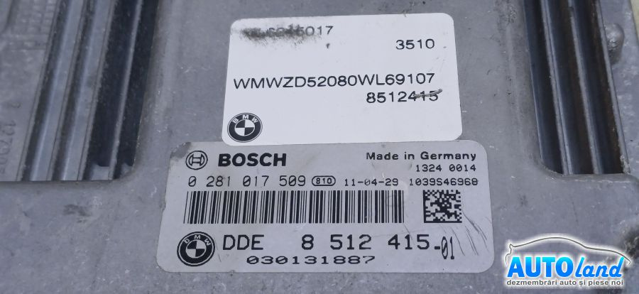 Calculator Ecu Motor 0281017509 1.6diesel Mini CLUBMAN R55 2010-2014