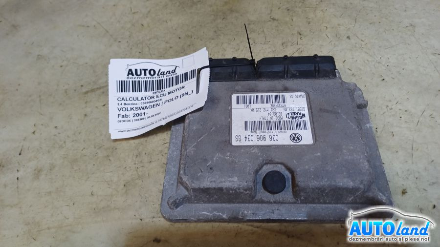 Calculator Ecu Motor 036906034gs 1.4 Benzina Volkswagen POLO 9N 2001