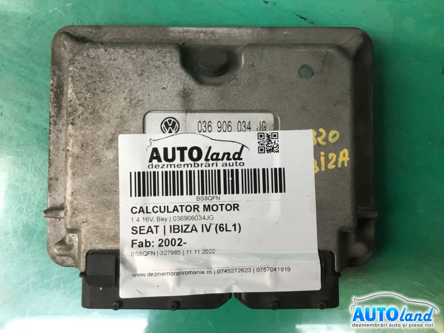 Calculator Ecu Motor 036906034jg 1.4 16V, Bky Seat IBIZA IV 6J5,6P1 2008-2017