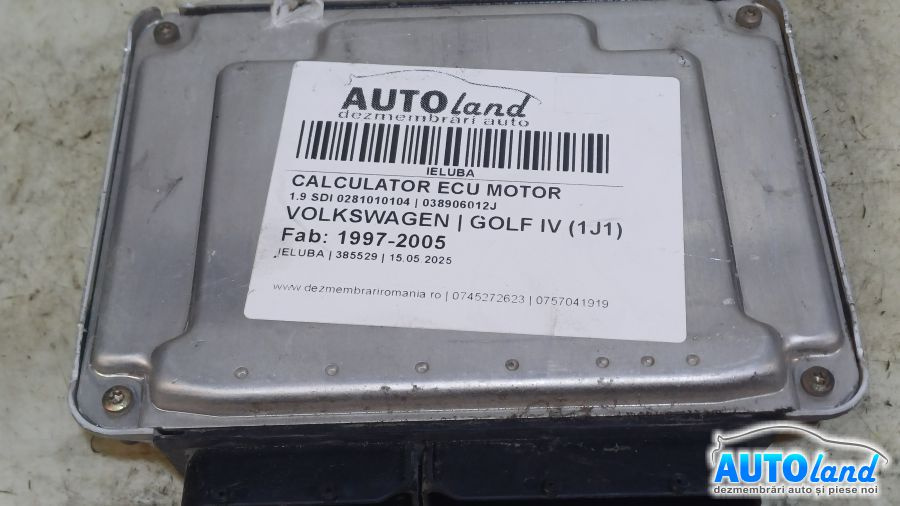 Calculator Ecu Motor 038906012j 1.9 SDI 0281010104 Volkswagen GOLF IV 1J1 1997-2005