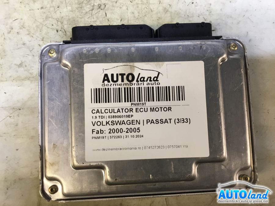 Calculator Ecu Motor 038906019ep 1.9 TDI Volkswagen PASSAT 3B3 2000-2005