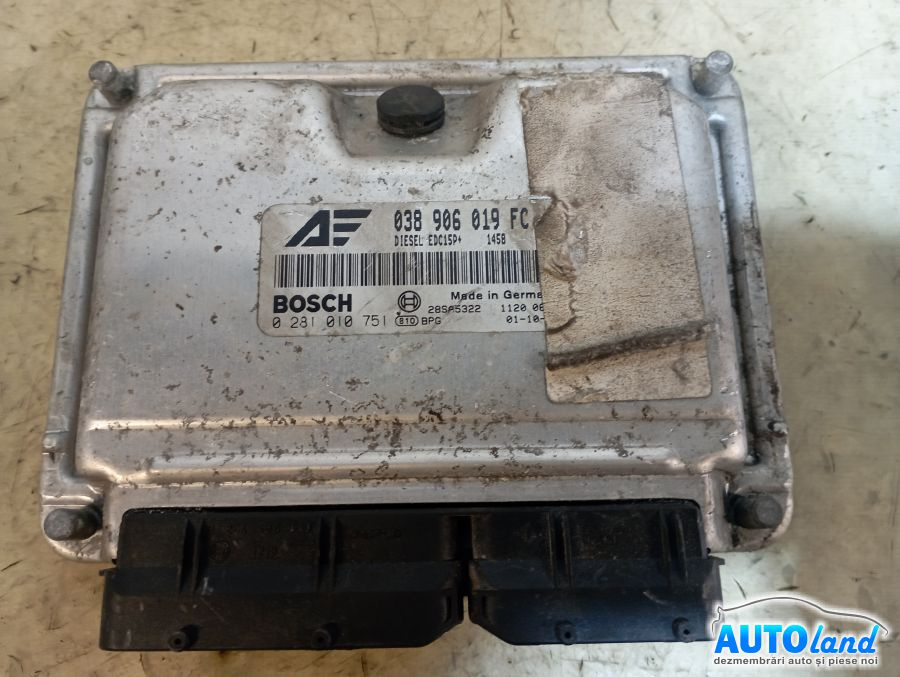 Calculator Ecu Motor 038906019fc 1.9 TDI0281010751 Volkswagen SHARAN 2000-2010