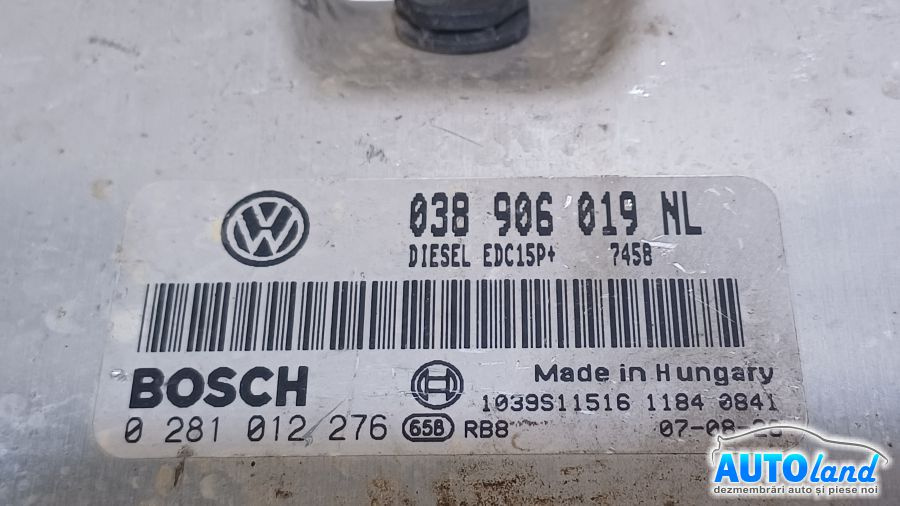 Calculator Ecu Motor 038906019nl 028012276 Seat IBIZA IV 6J5,6P1 2008-2017