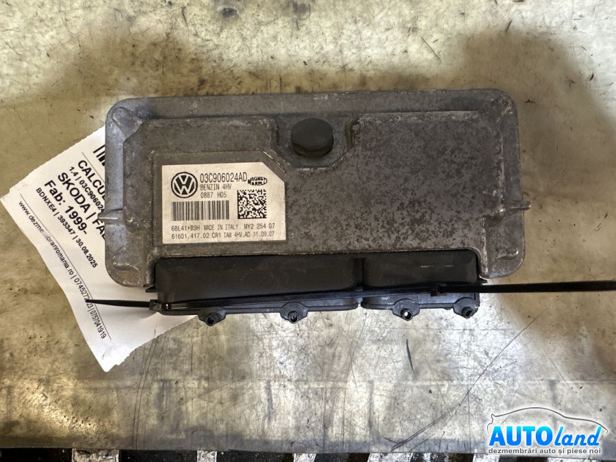 Calculator Ecu Motor 03c906024ad 1.4 Skoda FABIA 6Y2 1999