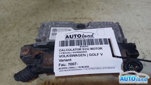 Calculator Ecu Motor 03c906024cd 1.4 Benzina Volkswagen GOLF V Variant 2007