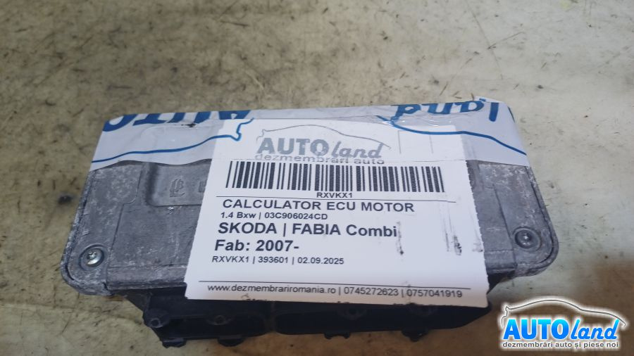 Calculator Ecu Motor 03c906024cd 1.4 Bxw Skoda FABIA Combi 2007