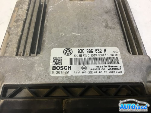 Calculator Ecu Motor 03c906032n 1.4 Tsi, 0261201770, 03c906032c / Med17.5.1 /h07 Volkswagen GOLF V 1...