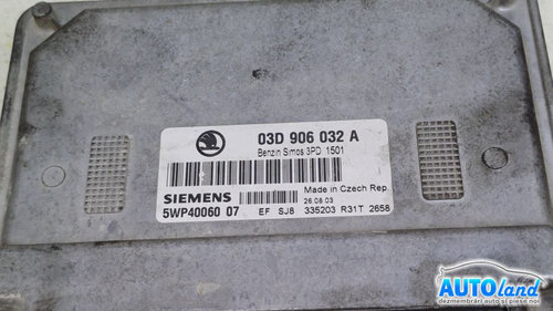Calculator Ecu Motor 03d906032a 1.2 B Skoda FABIA 6Y2 1999