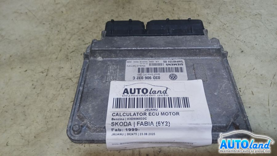 Calculator Ecu Motor 03d906032c Benzina Skoda FABIA 6Y2 1999
