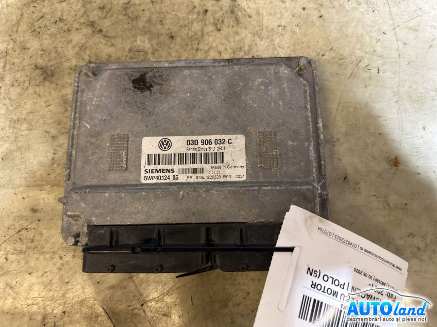Calculator Ecu Motor 03d906032c Volkswagen POLO 9N 2001