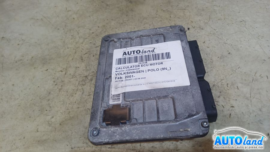 Calculator Ecu Motor 03d906033f Benzina Volkswagen POLO 9N 2001