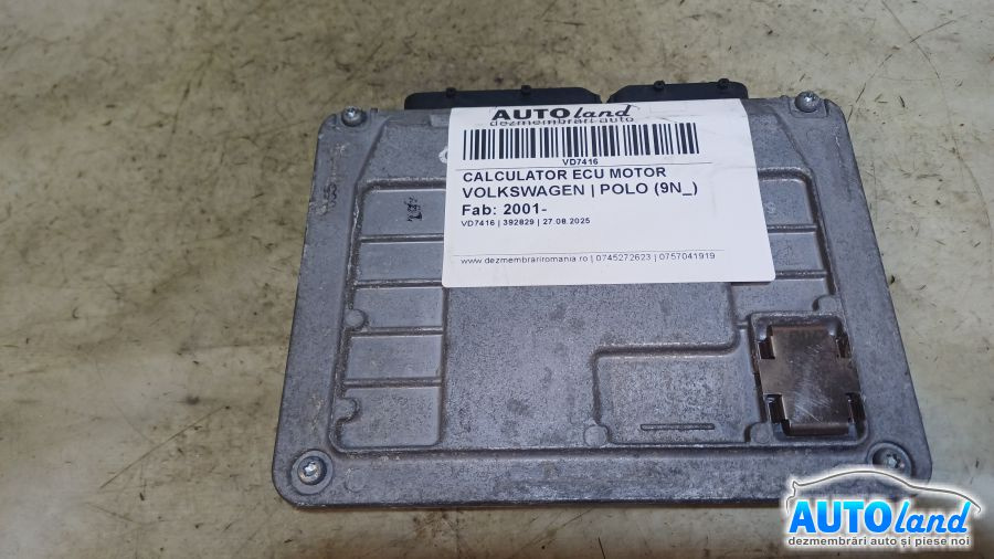 Calculator Ecu Motor 03d906033f Volkswagen POLO 9N 2001