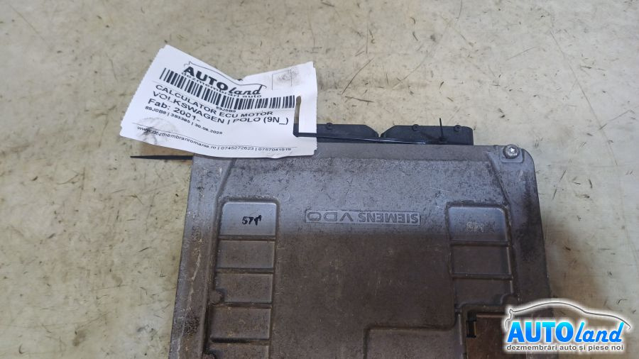 Calculator Ecu Motor 03d906033f Volkswagen POLO 9N 2001