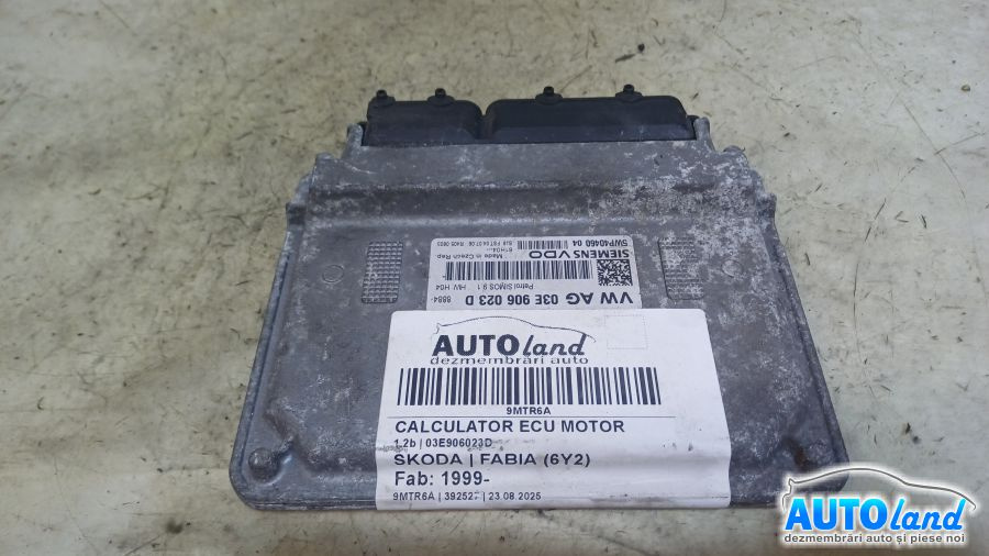 Calculator Ecu Motor 03e906023d 1.2b Skoda FABIA 6Y2 1999