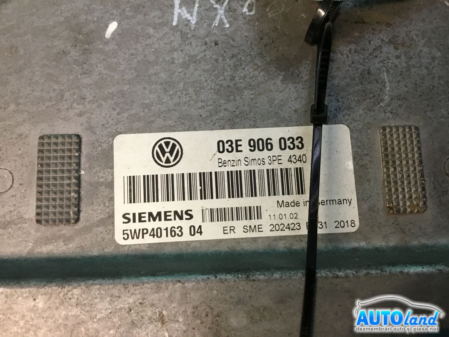 Calculator Ecu Motor 03e906033 1.2 B Volkswagen POLO 9N 2001