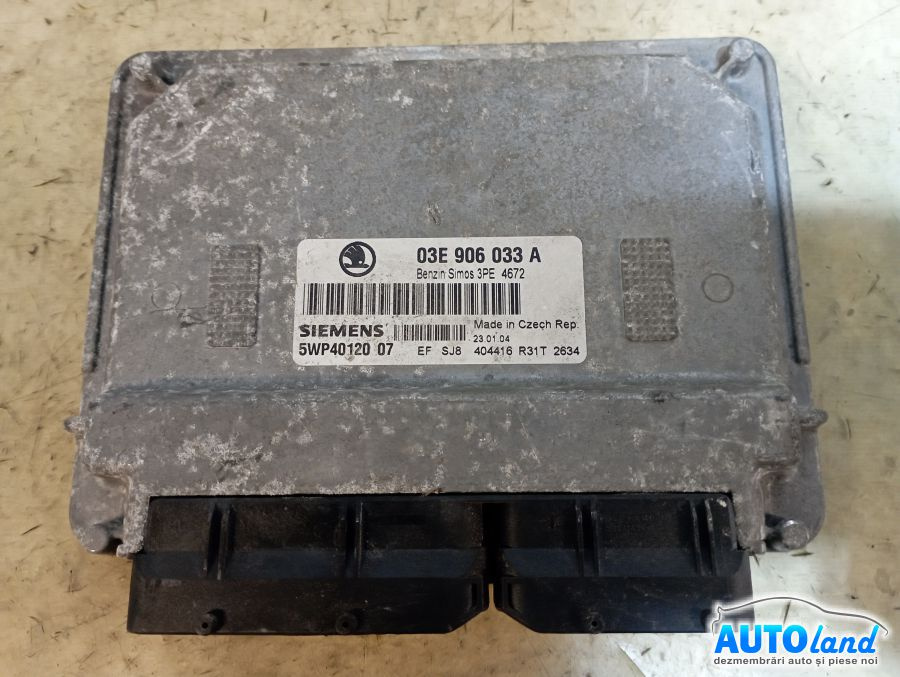 Calculator Ecu Motor 03e906033a 1.2b Skoda FABIA 6Y2 1999