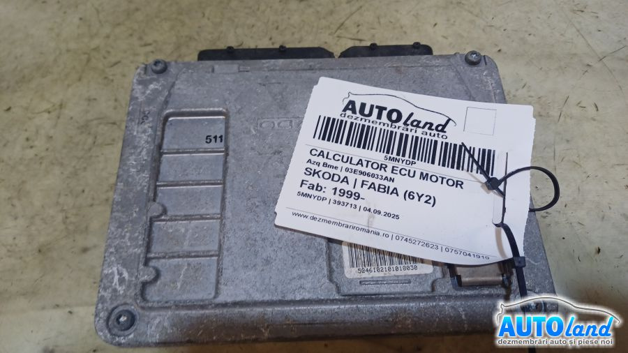 Calculator Ecu Motor 03e906033an Azq Bme Skoda FABIA 6Y2 1999