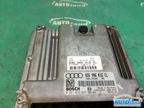 Calculator Ecu Motor 03g906016cl 2.0 TDI,0281012267 Audi A4 8EC 2004-2008