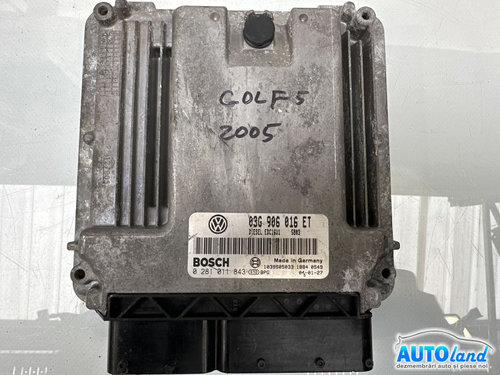Calculator Ecu Motor 03g906016et 0281011843/ Edc16u1 Volkswagen GOLF V 1K1 2003
