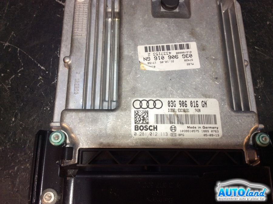 Calculator Ecu Motor 03g906016gn 2.0 TDI Audi A4 8EC 2004-2008