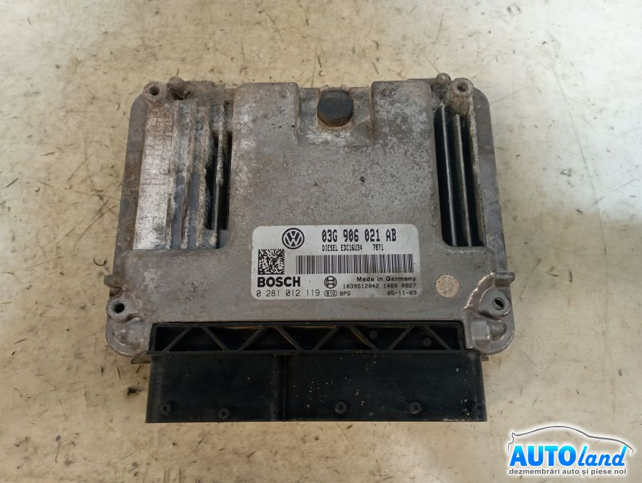 Calculator Ecu Motor 03g906021ab 2.0 TDI Bmp0281012119 Volkswagen PASSAT Variant 3C5 2005