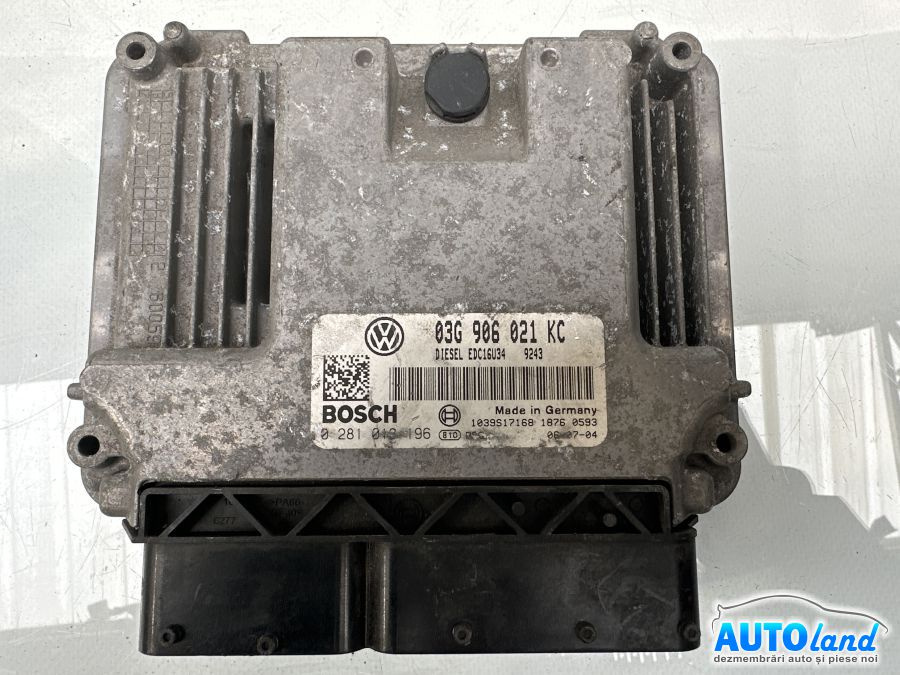 Calculator Ecu Motor 03g906021kc 1.9 TDI Volkswagen TOURAN 1T1,1T2 2003