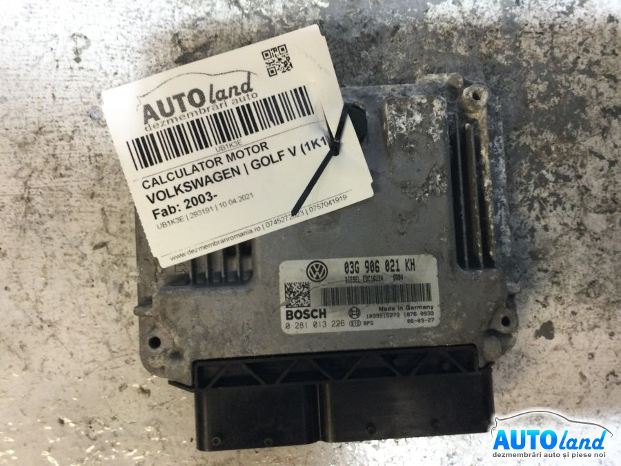 Calculator Ecu Motor 03g906021kh Volkswagen GOLF V 1K1 2003