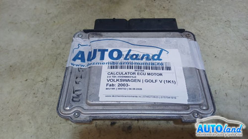 Calculator Ecu Motor 03g906021ld 2.0 TDI Volkswagen GOLF V 1K1 2003