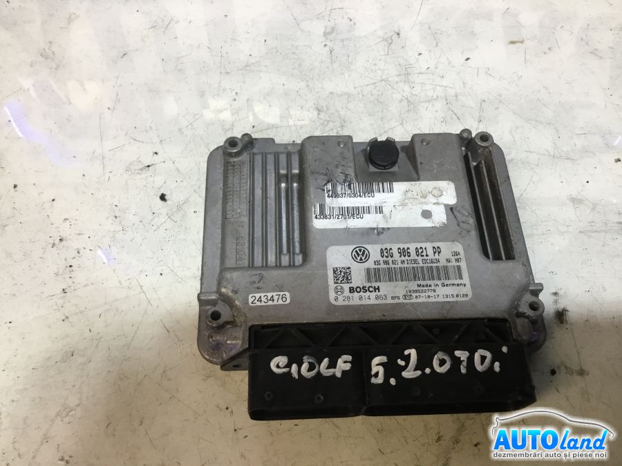 Calculator Ecu Motor 03g906021pp 1.9 TDI Volkswagen GOLF V 1K1 2003
