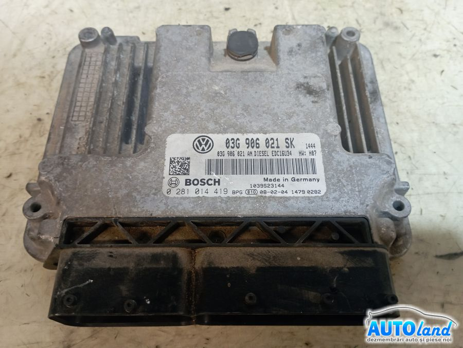 Calculator Ecu Motor 03g906021sk 0281014419 Volkswagen JETTA III 1K2 2005-2010
