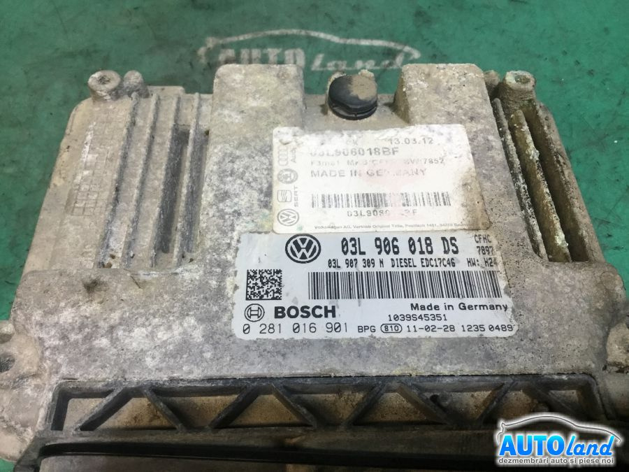 Calculator Ecu Motor 03l906018ds 0281016901 Volkswagen PASSAT 3AA,B7 2011