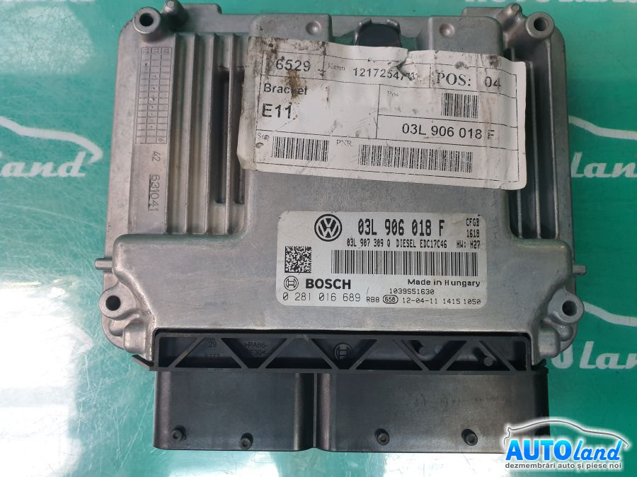 Calculator Ecu Motor 03l906018f 2.0 TDI,cfgb Volkswagen SHARAN 2000-2010