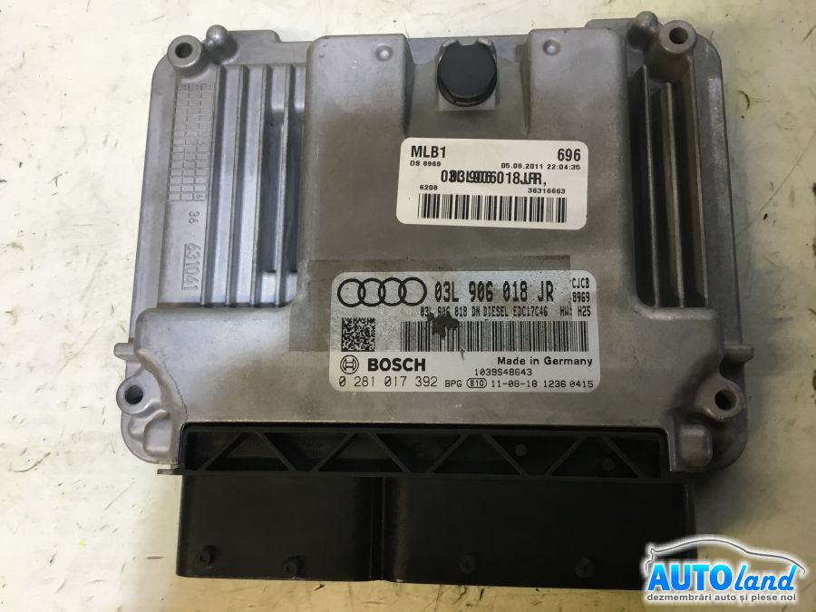 Calculator Ecu Motor 03l906018jr 2.0 TDI0281 017 392 Audi A4 Avant 8K5 2008
