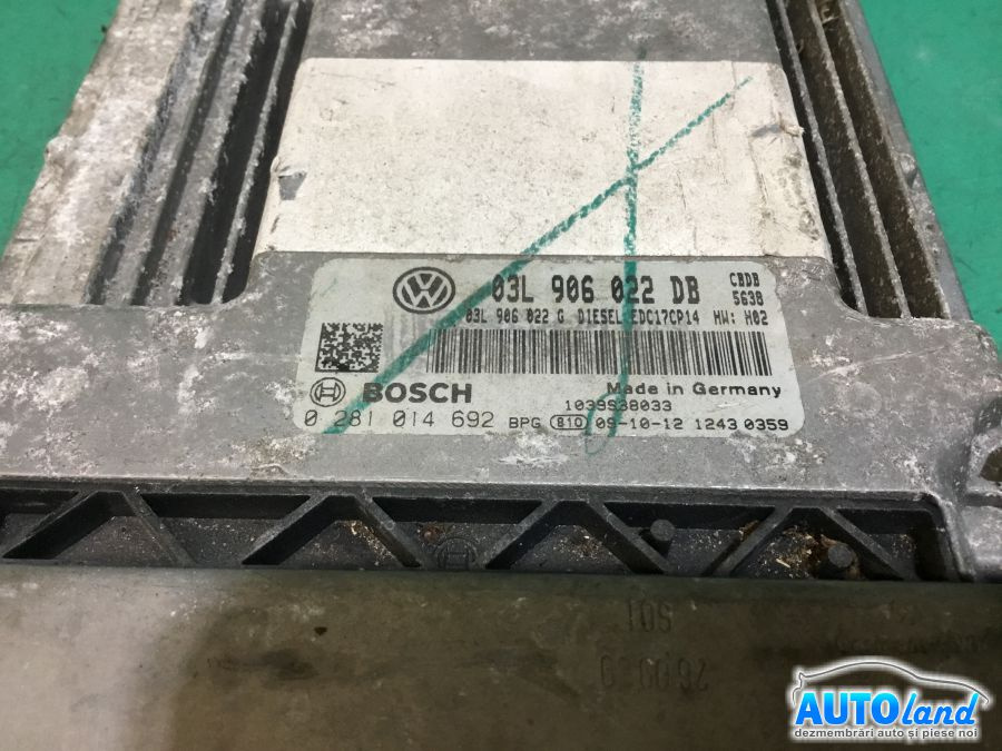 Calculator Ecu Motor 03l906022db 2.0 TDI Volkswagen GOLF VI 2008