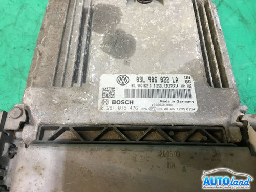 Calculator Ecu Motor 03l906022la 2.0 TDI cbab Volkswagen GOLF VI 2008