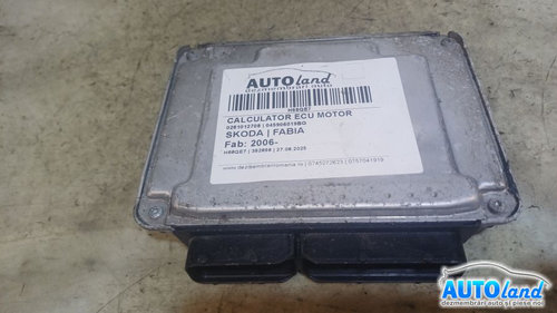 Calculator Ecu Motor 045906019bq 0281012708 Skoda FABIA 2006