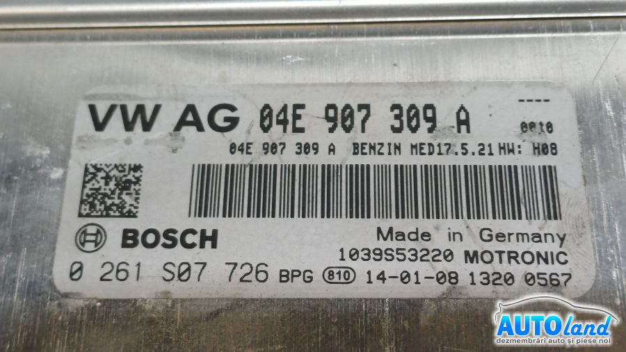 Calculator Ecu Motor 04e907309a Volkswagen GOLF VII 2012