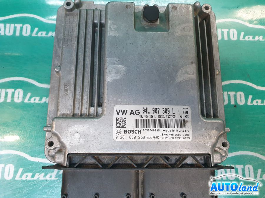 Calculator Ecu Motor 04l907309l 2.0 TDI, Det,0281030258 Audi Q5 8R 2008