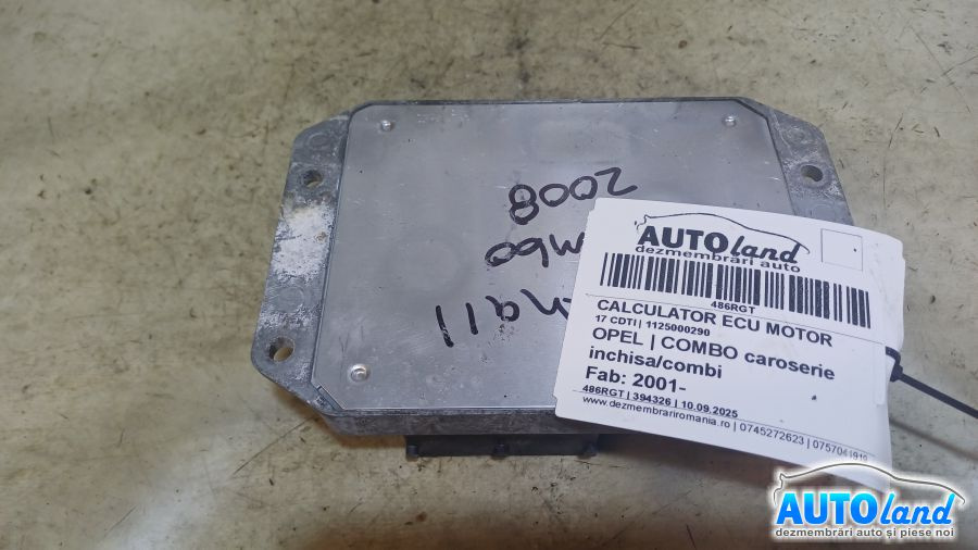 Calculator Ecu Motor 1125000290 17 CDTI Opel COMBO caroserie inchisa/combi 2001