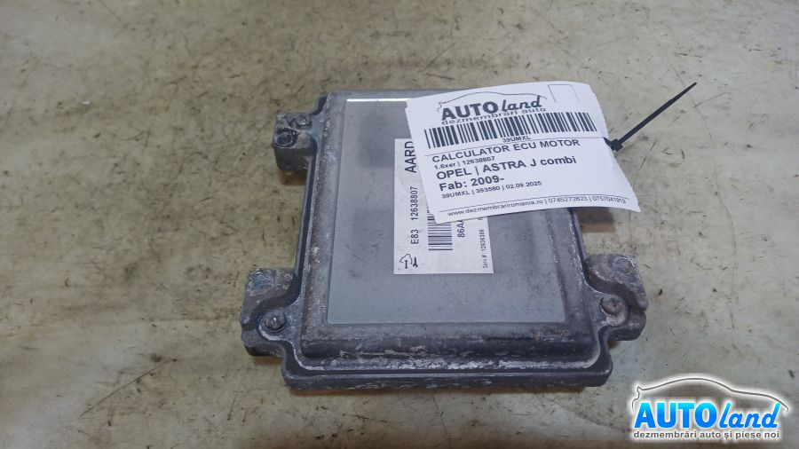 Calculator Ecu Motor 12638807 1.6xer Opel ASTRA J combi 2009