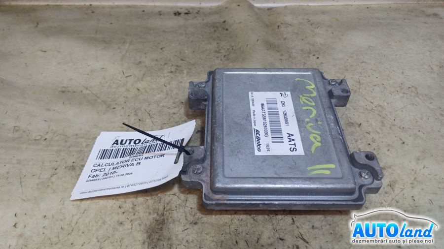 Calculator Ecu Motor 12639891 Opel MERIVA B 2010