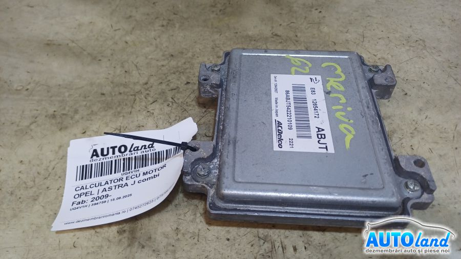 Calculator Ecu Motor 12654172 Opel ASTRA J combi 2009