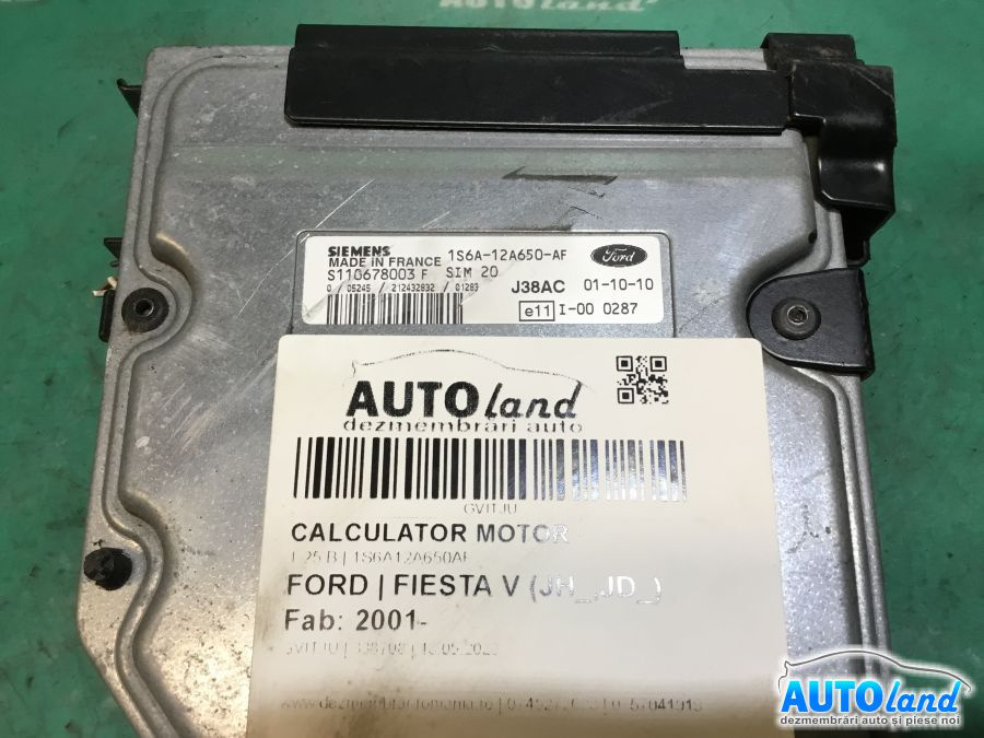 Calculator Ecu Motor 1s6a12a650af 1.25 B Ford FIESTA V JH ,JD 2001