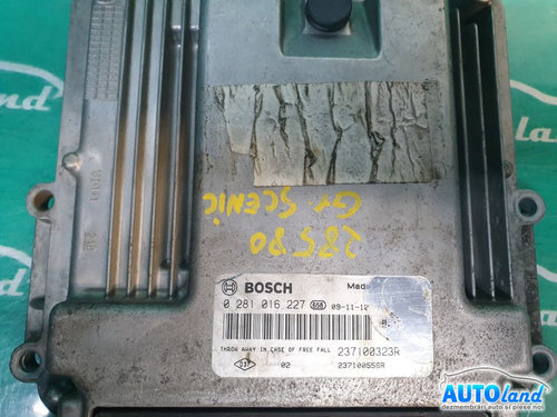 Calculator Ecu Motor 237100323r Grand Scenic 3,2.0 DCI, 0281016227 Renault SCENIC III JZ0/1 2009