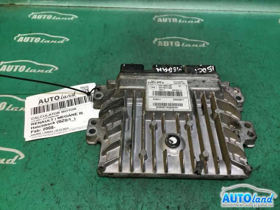 Calculator Ecu Motor 237100914r 1.5 DCI Renault MEGANE III Hatchback BZ0/1 2008