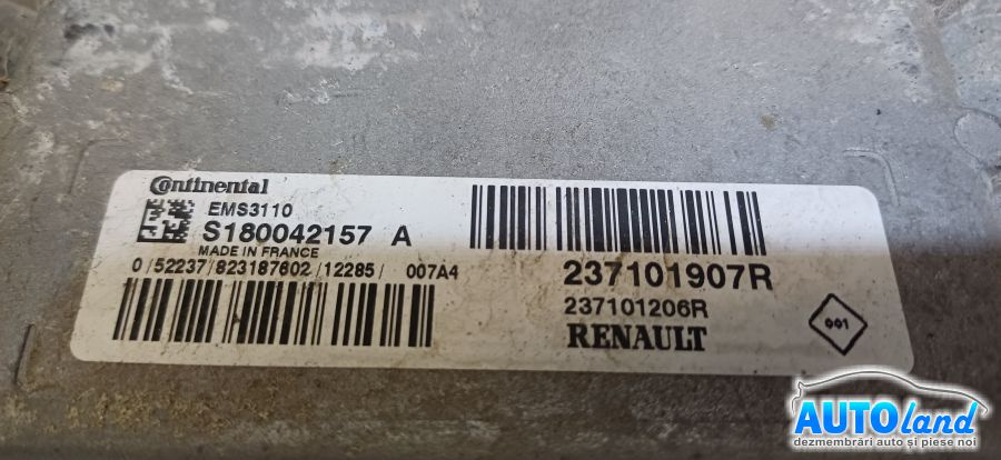 Calculator Ecu Motor 237101907r 1.6 Ben Renault KANGOO KC0/1 1997