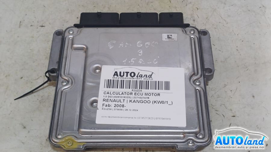 Calculator Ecu Motor 237102747r 1.5 DCI 0281019325 Renault KANGOO KW0/1 2008