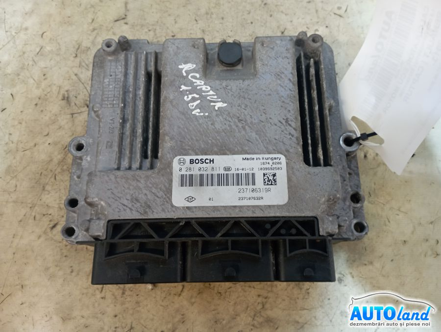 Calculator Ecu Motor 237106319r 1.5 DCI0281032811 Renault CAPTUR 2013