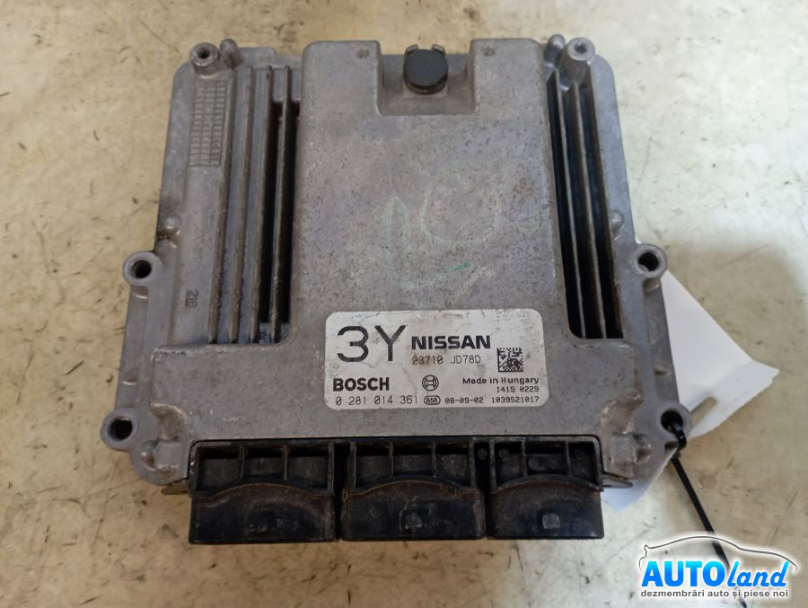 Calculator Ecu Motor 23710jd78d 0281014361 Nissan QASHQAI J10,JJ10 2007